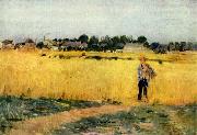 Berthe Morisot Grain field oil painting